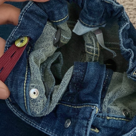 Matilda Jane - Dark Blue Side striped Jegging Jeans - Picture 7 of 10